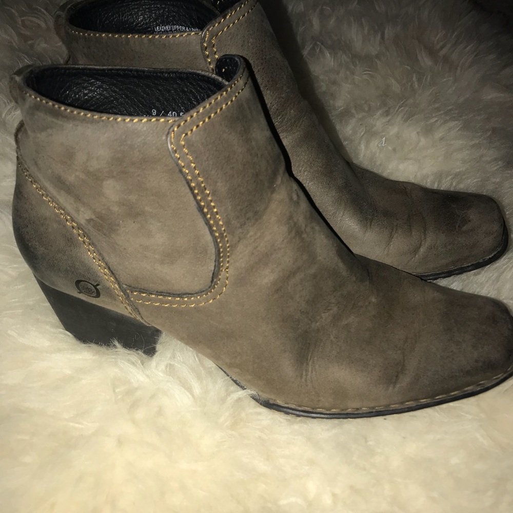 Grey Born booties